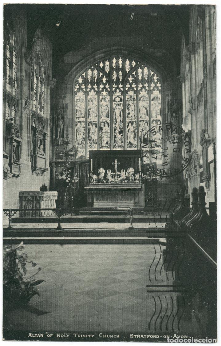 Postales: Altar of Holy Trinity Church (Stratford-Upon-Avon)_W. & H. Smith
