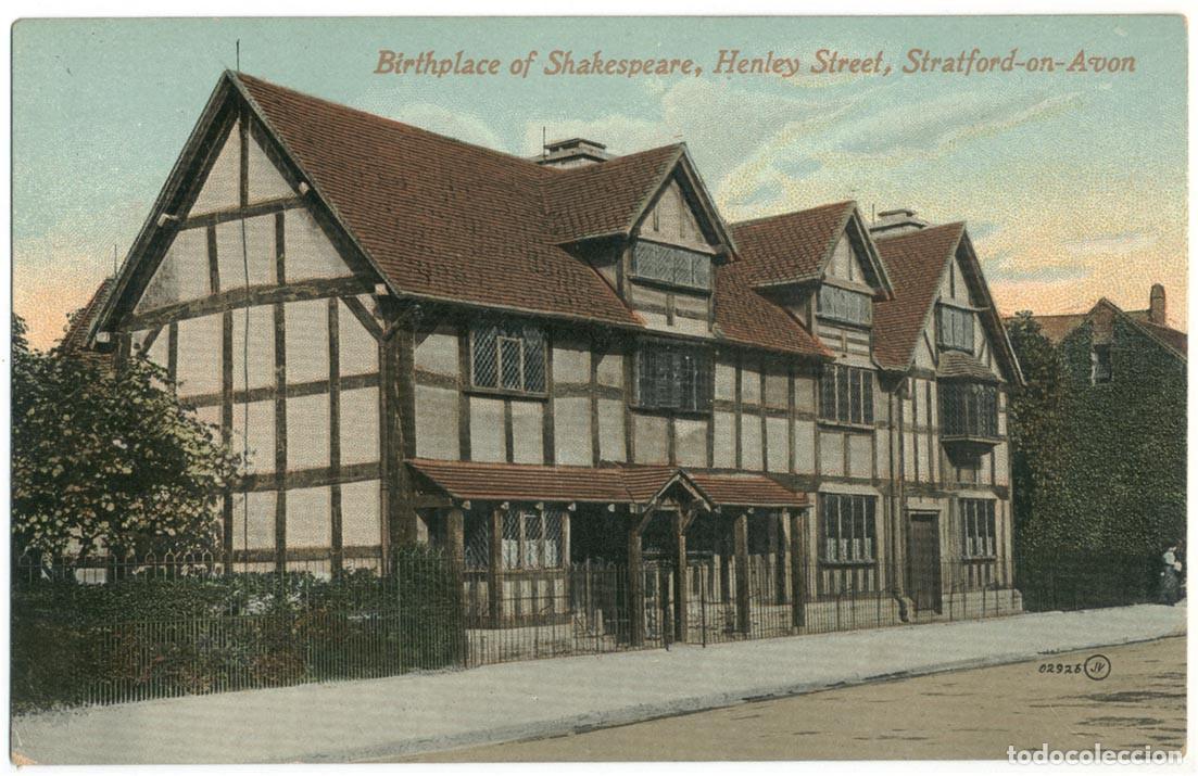Postales: Birthpalce of Shakespeare, Henley Street (Stratford-Upon-Avon)_Valentine; 2926