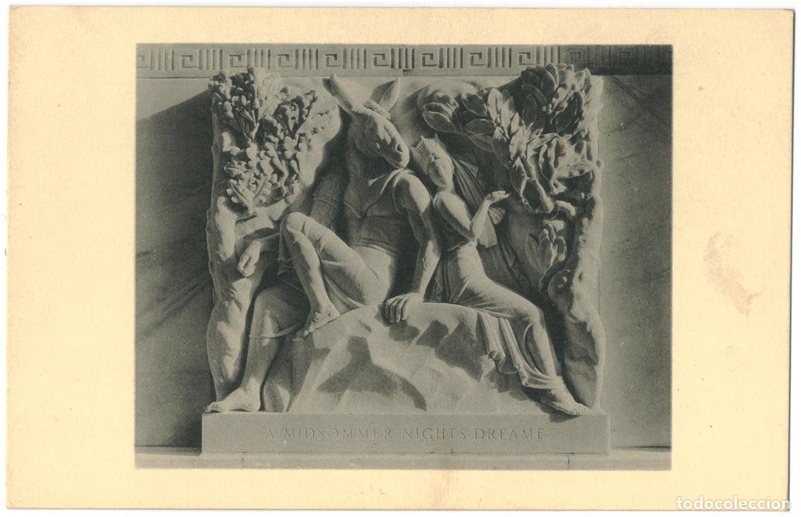 Postales: 9 Postales Folger Shakespeare Library WA (bas-reliefs), by John Gregory_Meriden. Photo Horydzczak