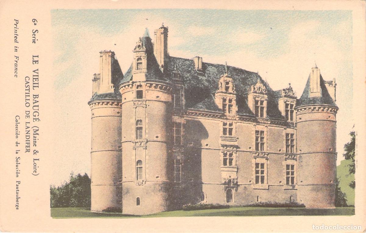 Postkarten: Postal Castillo de Landifer en Le Vieil Baug&eacute;, Francia