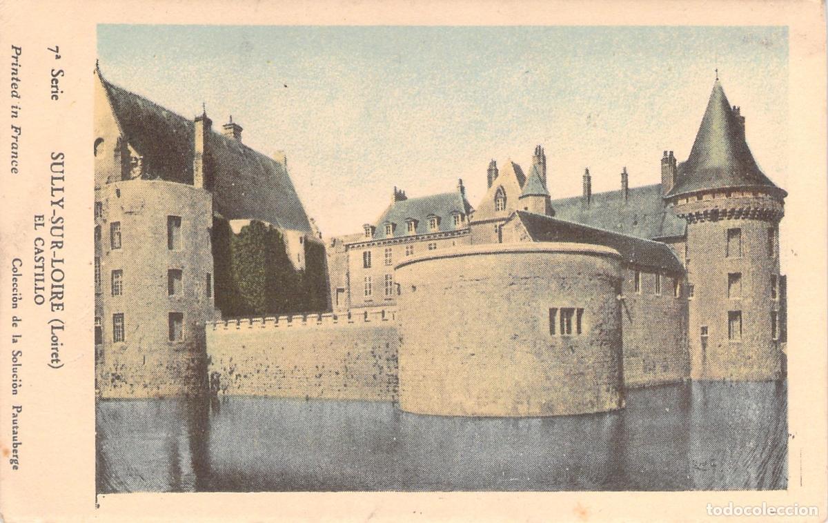 Postcards: Postal del Castillo de Sully-sur-Loire en Francia