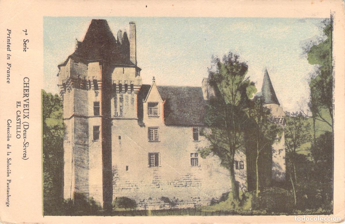 Cartes Postales: Postal Castillo de Cherveux Deux-S&egrave;vres Francia Colecci&oacute;n Pautauberge
