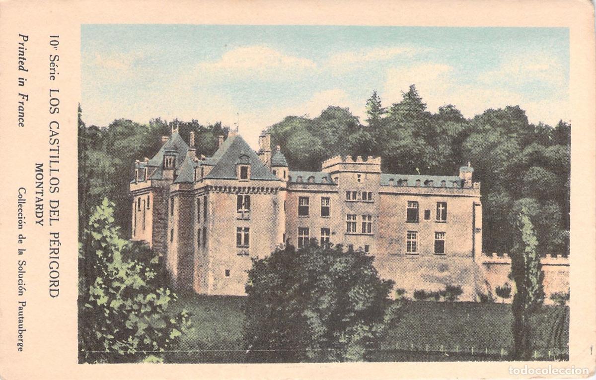 Postales: Postal Castillo de Montardy Los Castillos del P&eacute;rigord