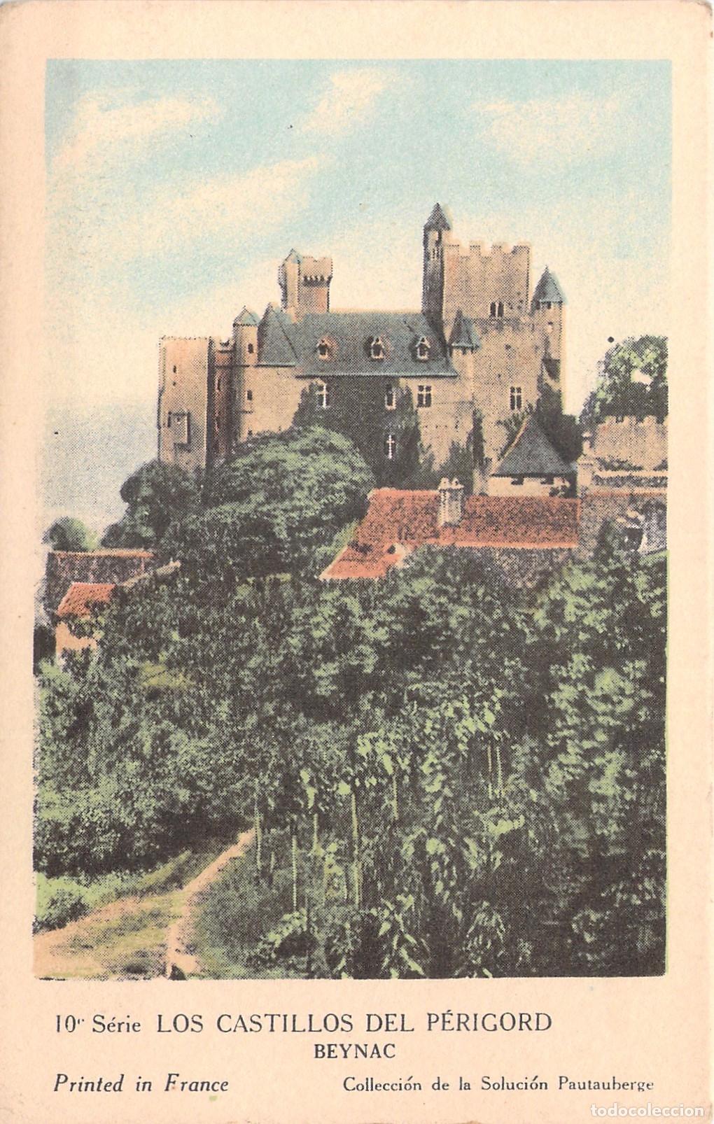 Postales: Postal Castillo de Beynac Francia Los Castillos del P&eacute;rigord