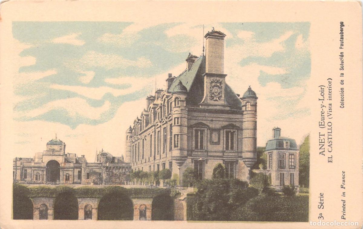 Postales: Postal Castillo de Anet Vista Interior Eure-y-Loir Francia
