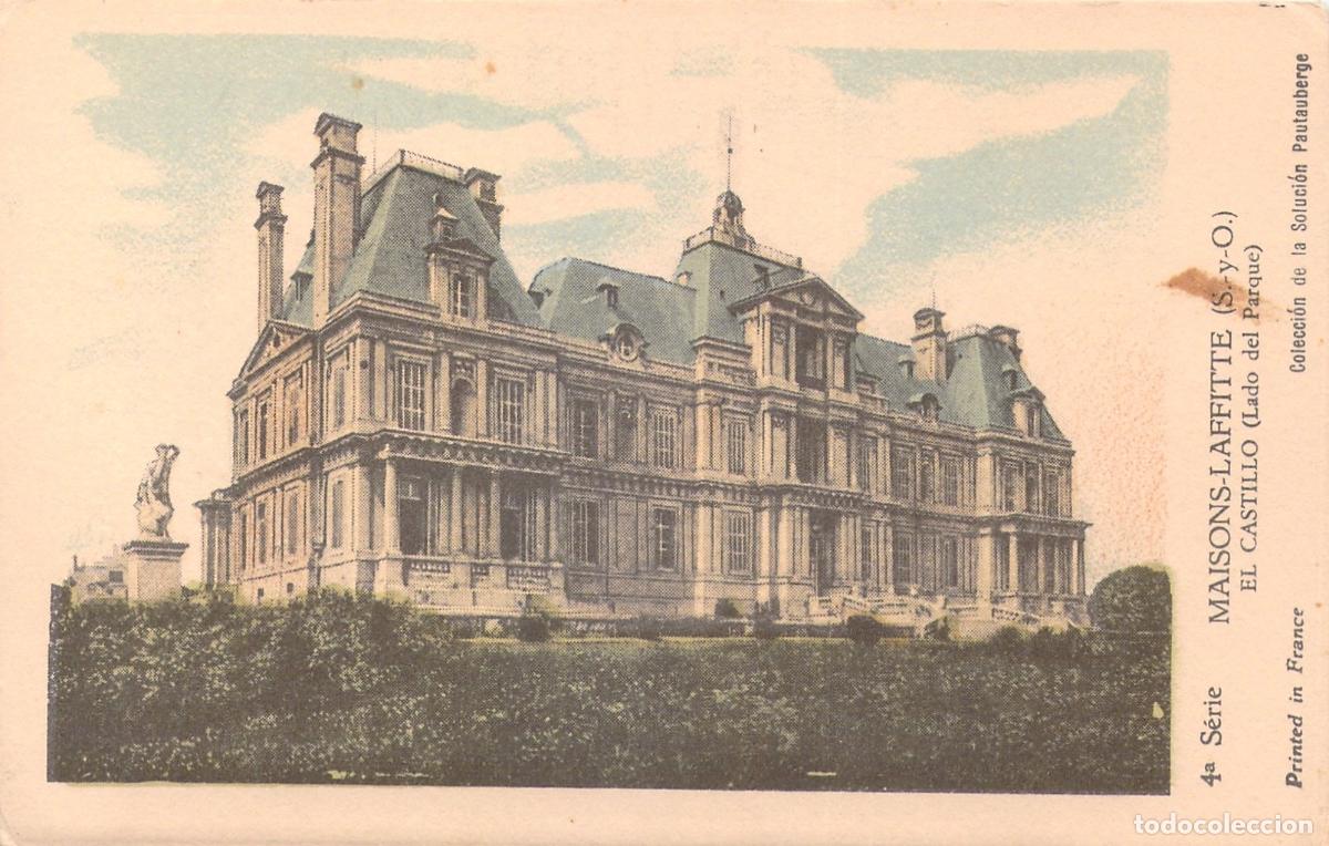 Postales: Postal Castillo de Maisons-Laffitte Lado del Parque Francia