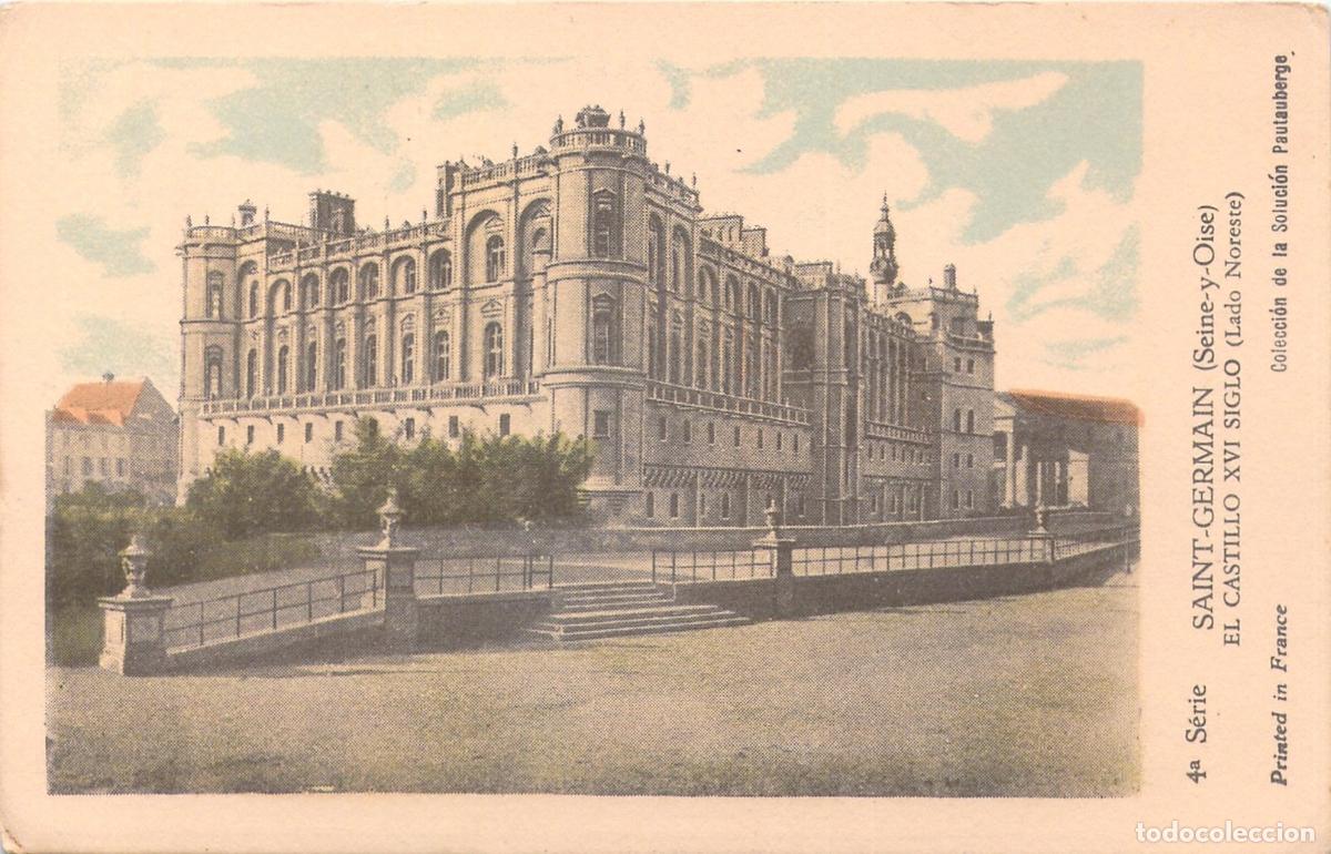 Postales: Postal del Castillo de Saint-Germain-en-Laye Lado Noreste Francia