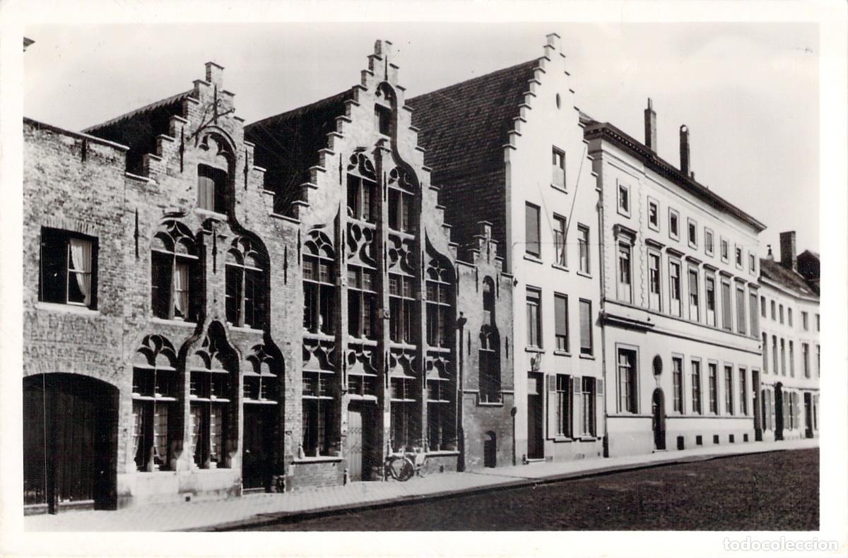 Postales: Postal de Brujas B&eacute;lgica Convento de las Hermanas Franciscanas Garenmarkt