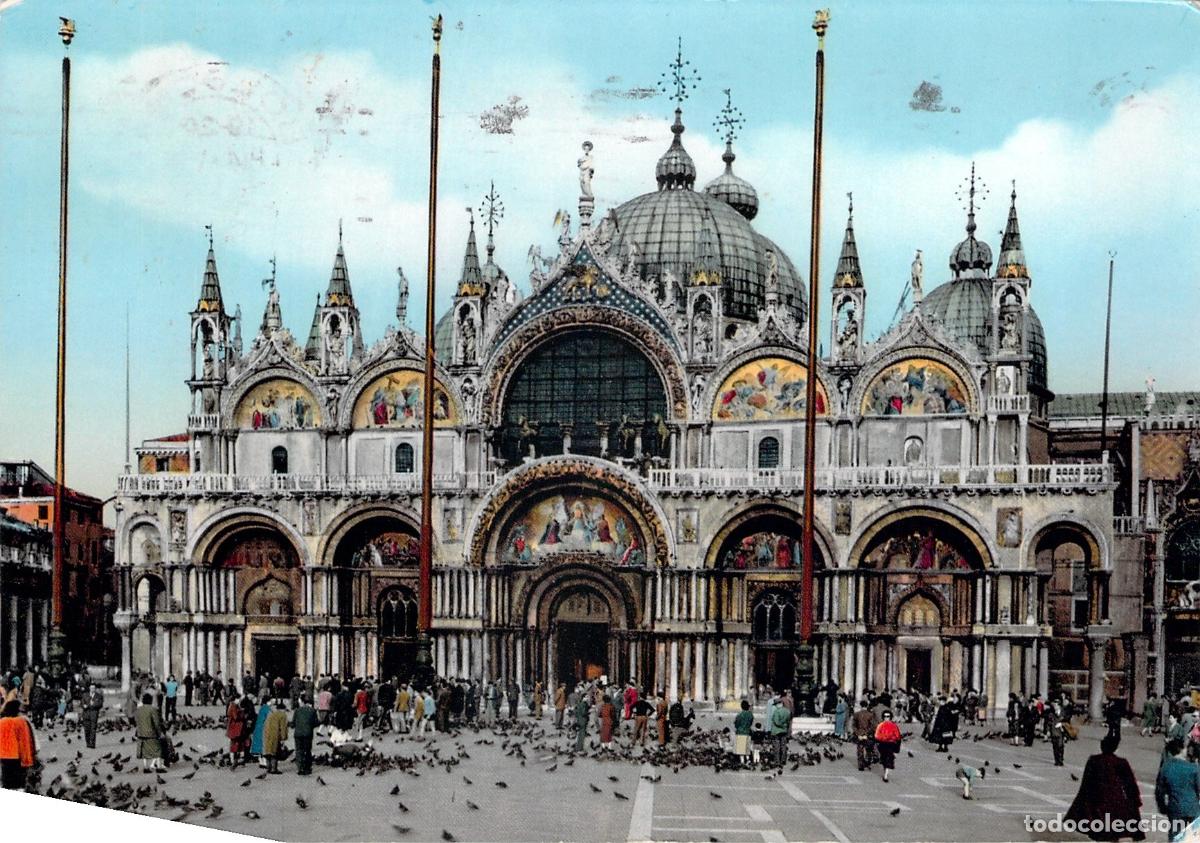 Postales: Postal de la Bas&iacute;lica de San Marcos en Venecia, Italia
