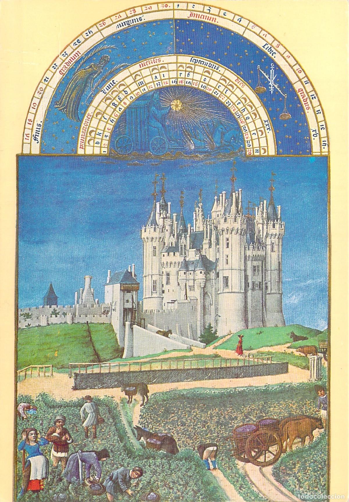 Postales: Postal Art&iacute;stica Les Tr&egrave;s Riches Heures du Duc de Berry