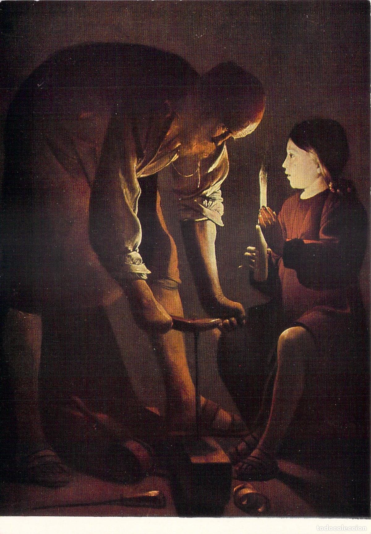 Postales: Postal Art&iacute;stica San Jos&eacute; Carpintero de Georges de La Tour