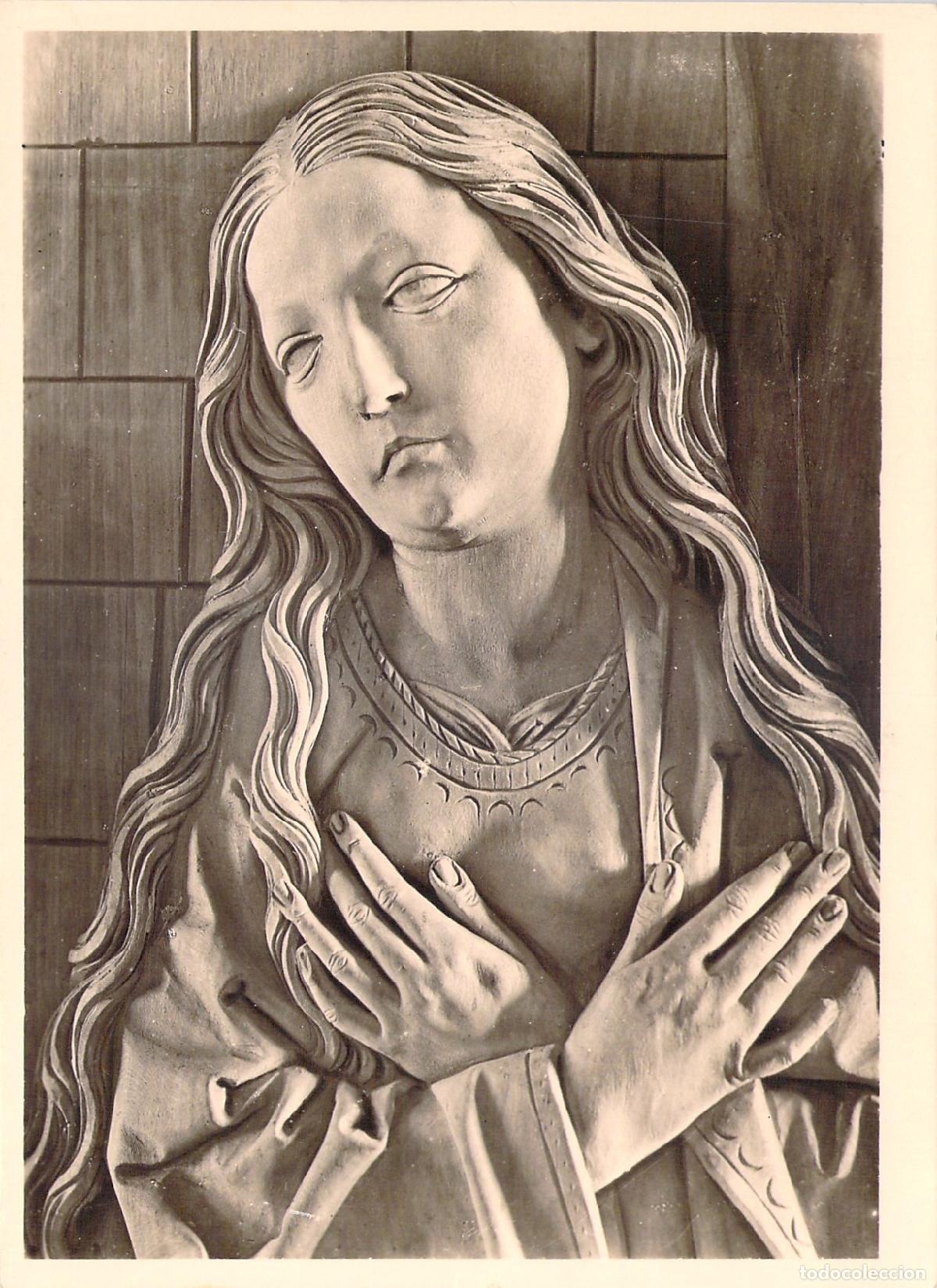 Postales: Postal de Escultura de la Virgen Mar&iacute;a Altar de Creglingen