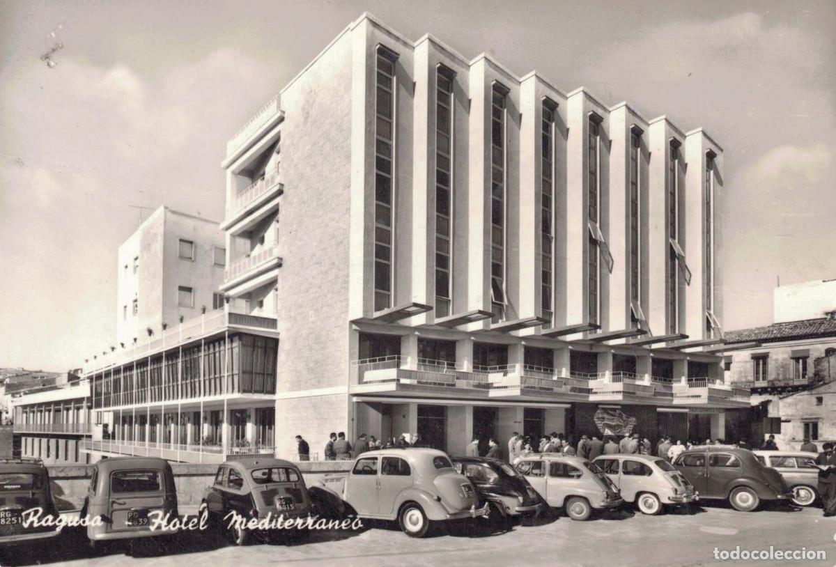 Postales: TARJETA POSTAL - RAGUSA - HOTEL MEDITERRANEO - BROMOFOTO- MILANO - SIN CIRCULAR