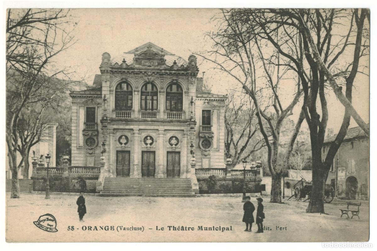 Postcards: ORANGE_Th&eacute;&acirc;tre Municipal_Louys Bauer 58
