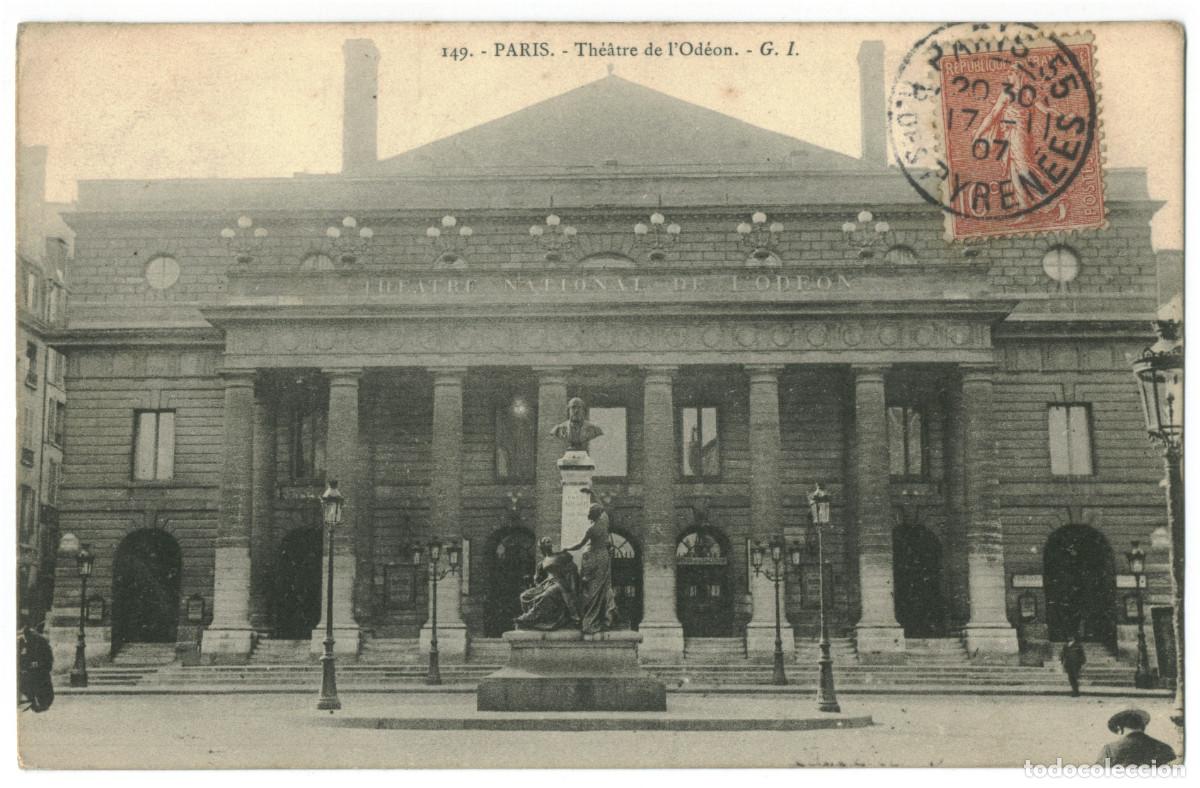 Postales: PARIS_Th&eacute;&acirc;tre de l'Od&eacute;on_G.I. 149
