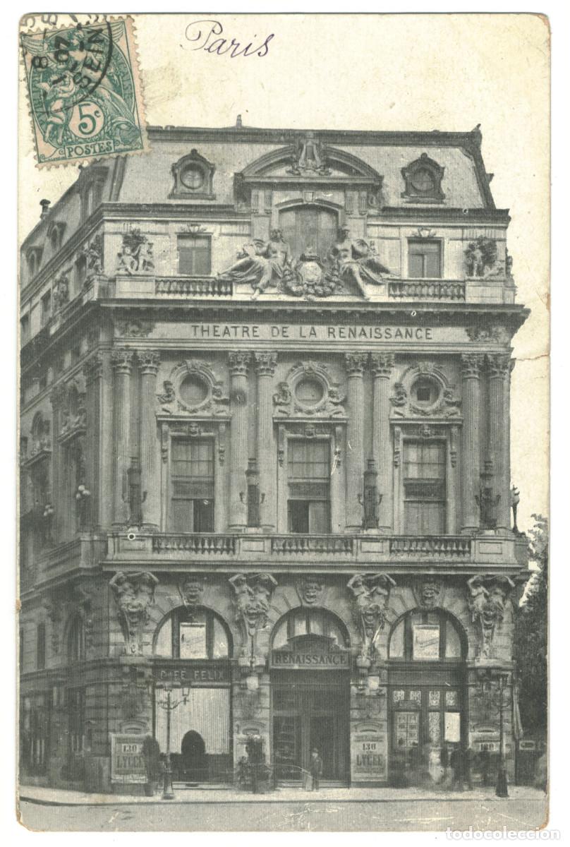 Cartes Postales: PARIS_Th&eacute;&acirc;tre de la Renaissance