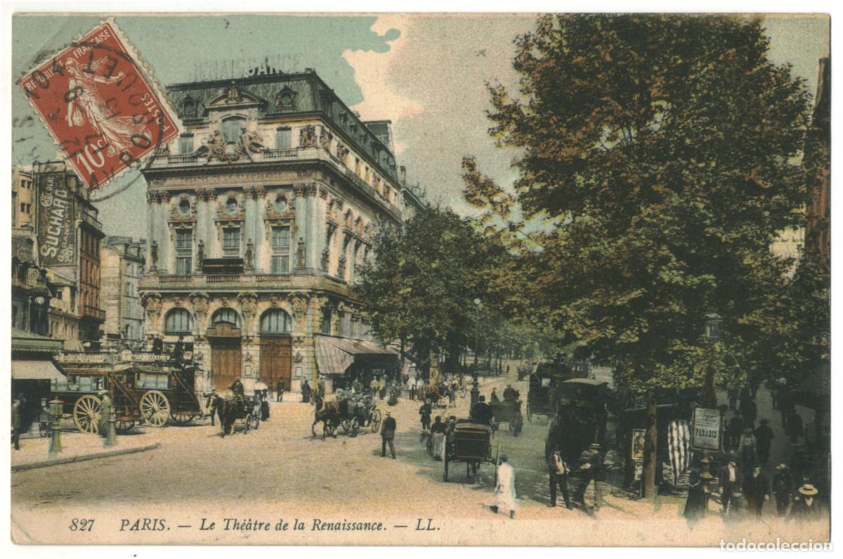 Postcards: PARIS_Th&eacute;&acirc;tre de la Renaissance_LL. 827