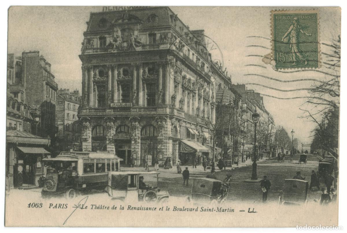 Postcards: PARIS_Th&eacute;&acirc;tre de la Renaissance_L&eacute;vy 1063