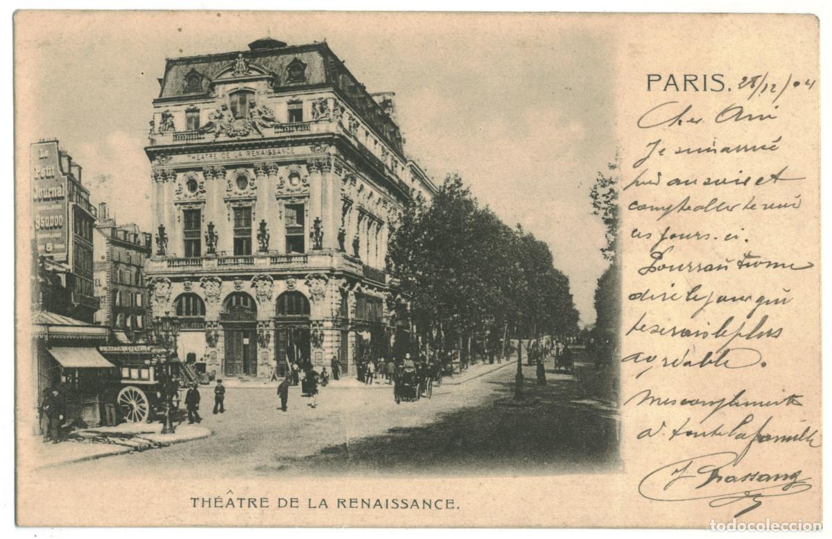 Postcards: PARIS_Th&eacute;&acirc;tre de la Renaissance