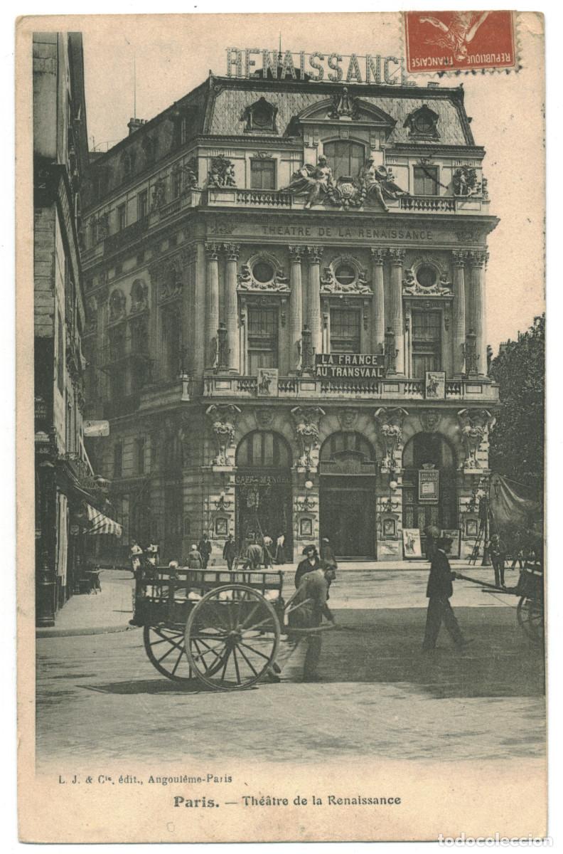 Postcards: PARIS_Th&eacute;&acirc;tre de la Renaissance_L.J