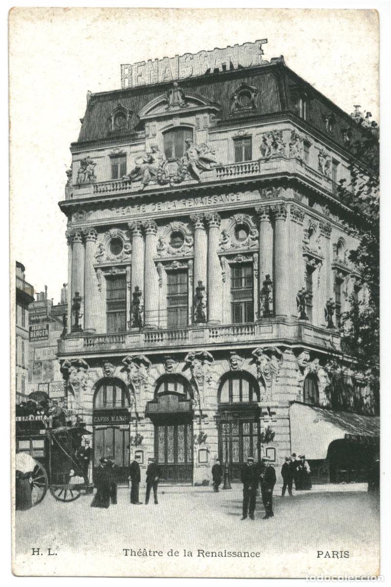 Postcards: PARIS_Th&eacute;&acirc;tre de la Renaissance_H.L