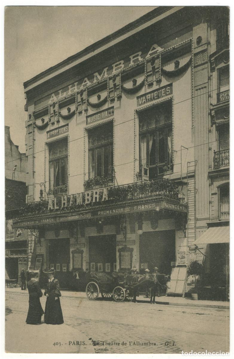 Postcards: PARIS_Th&eacute;&acirc;tre de l'Alhambra_G.I. 403