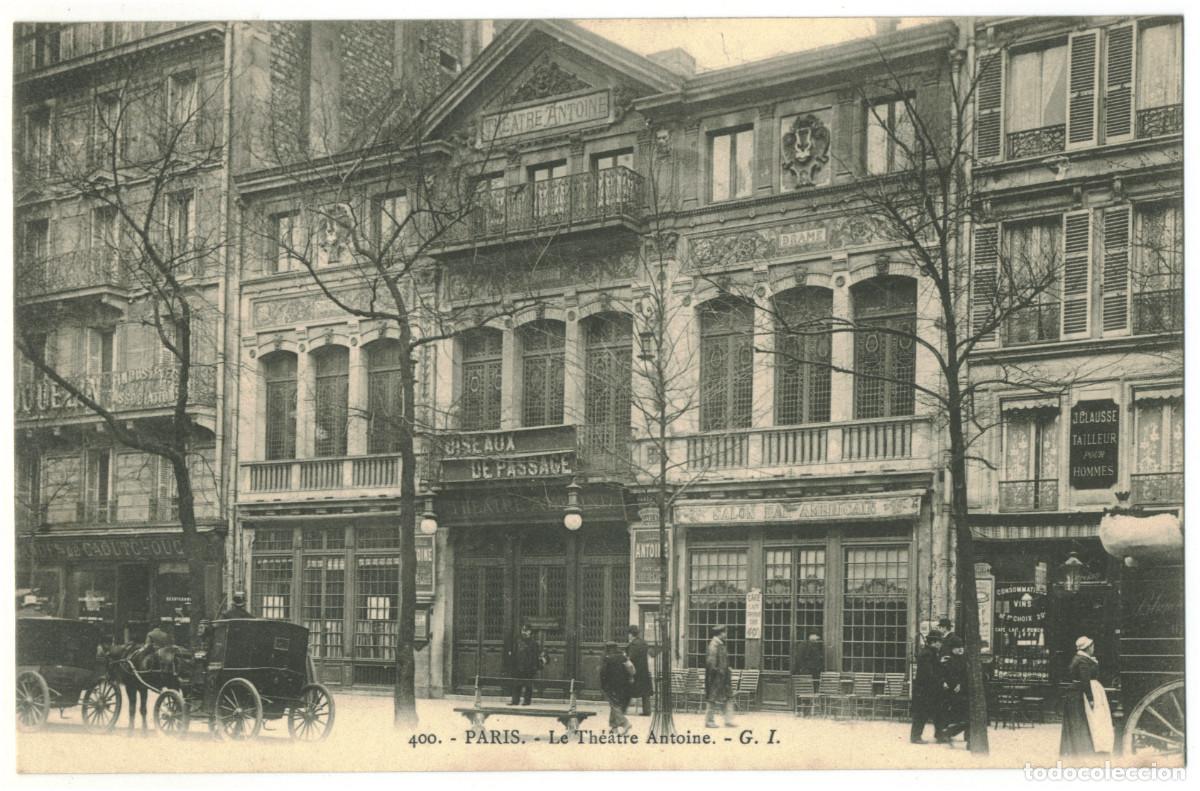 Cartes Postales: PARIS_Th&eacute;&acirc;tre Antoine_G.I. 400