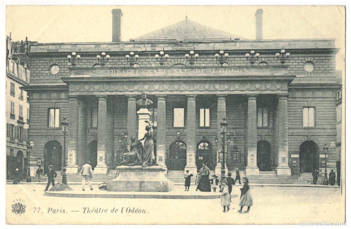 Postkarten: PARIS_Th&eacute;&acirc;tre de l'Od&eacute;on_MSH 77 / Teatros Francia