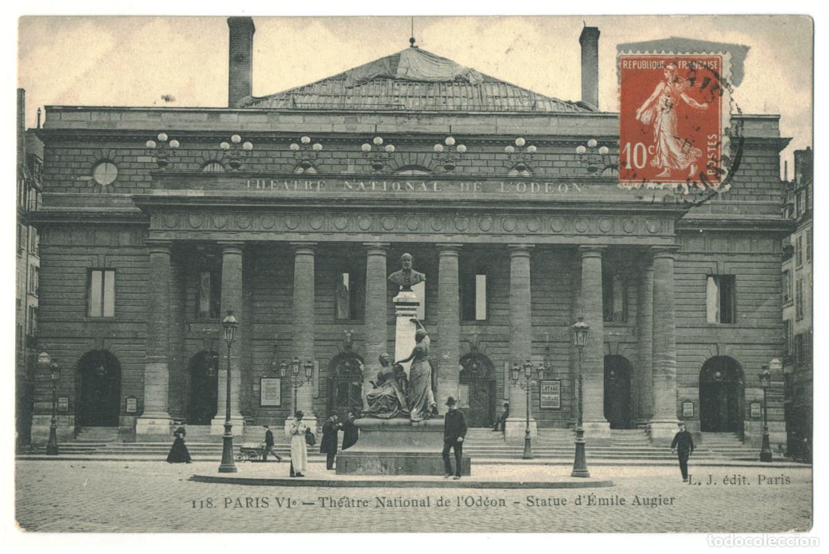 Postkarten: PARIS_Th&eacute;&acirc;tre National de l'Od&eacute;on_L.J. 118 / Teatros Francia