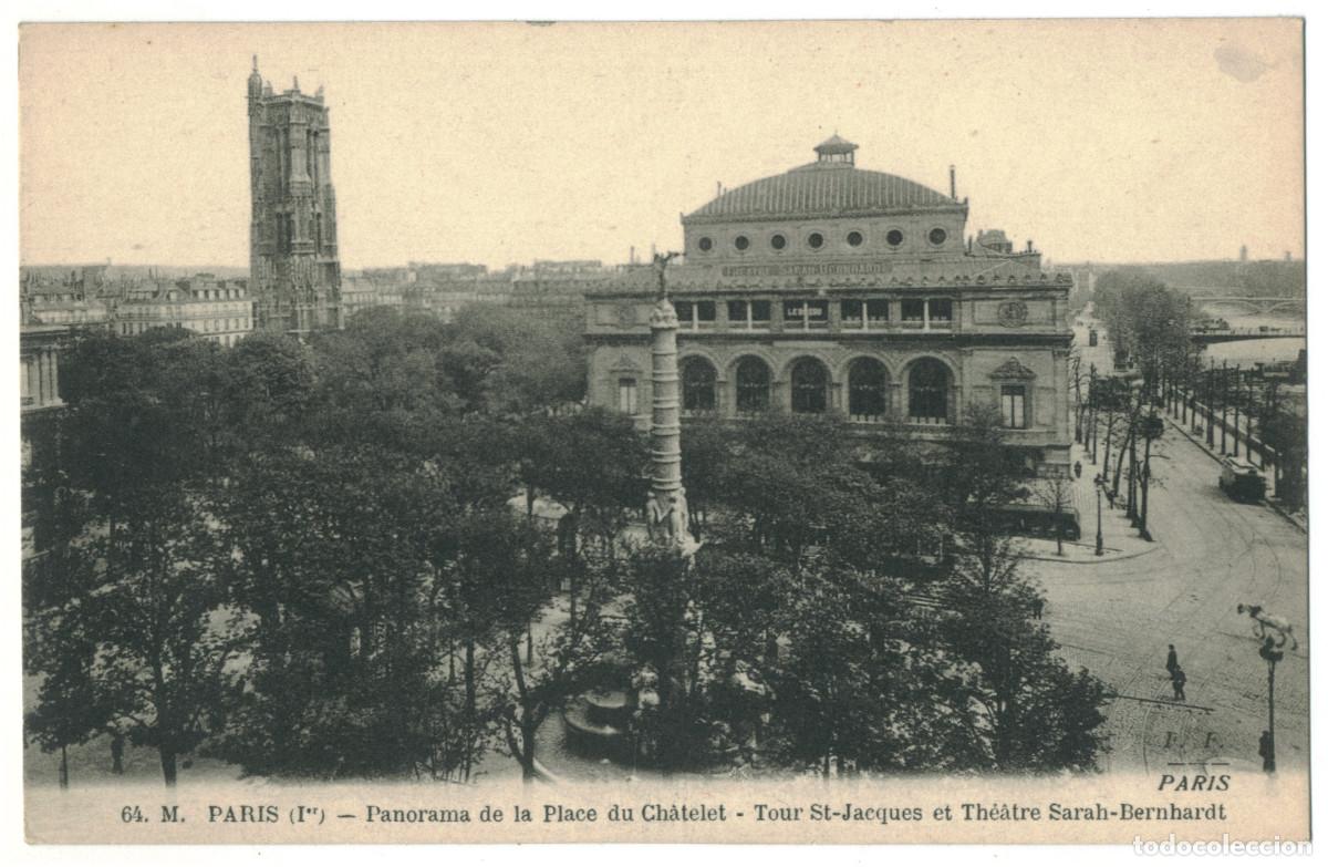 Cartoline: PARIS_Th&eacute;&acirc;tre Sarah Bernhardt_F. Fleury 64 / Teatros Francia