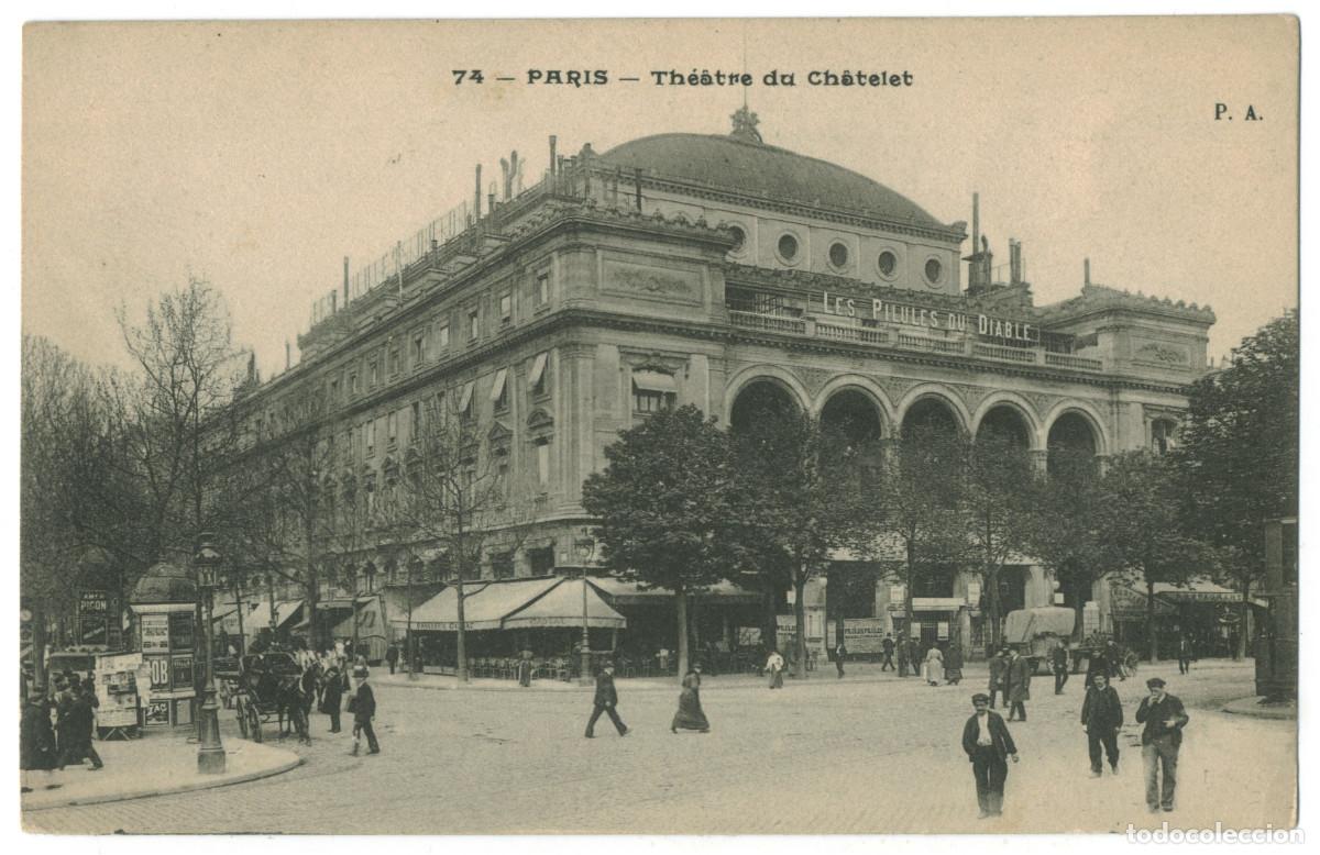 Cartoline: PARIS_Th&eacute;&acirc;tre du Ch&acirc;telet_P.A. 74 / Teatros Francia