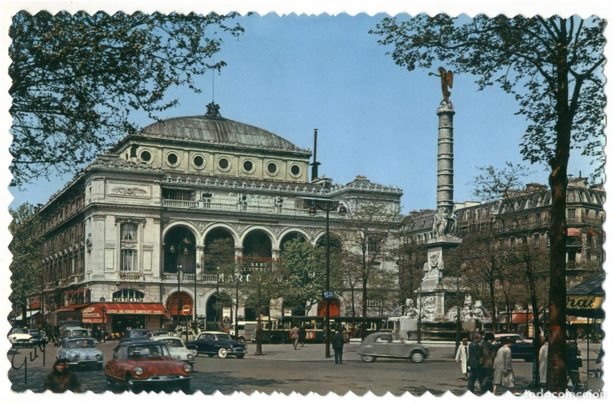 Postkarten: PARIS_Th&eacute;&acirc;tre du Ch&acirc;telet_Andr&eacute; Leconte & Guy 1041 / Teatros Francia