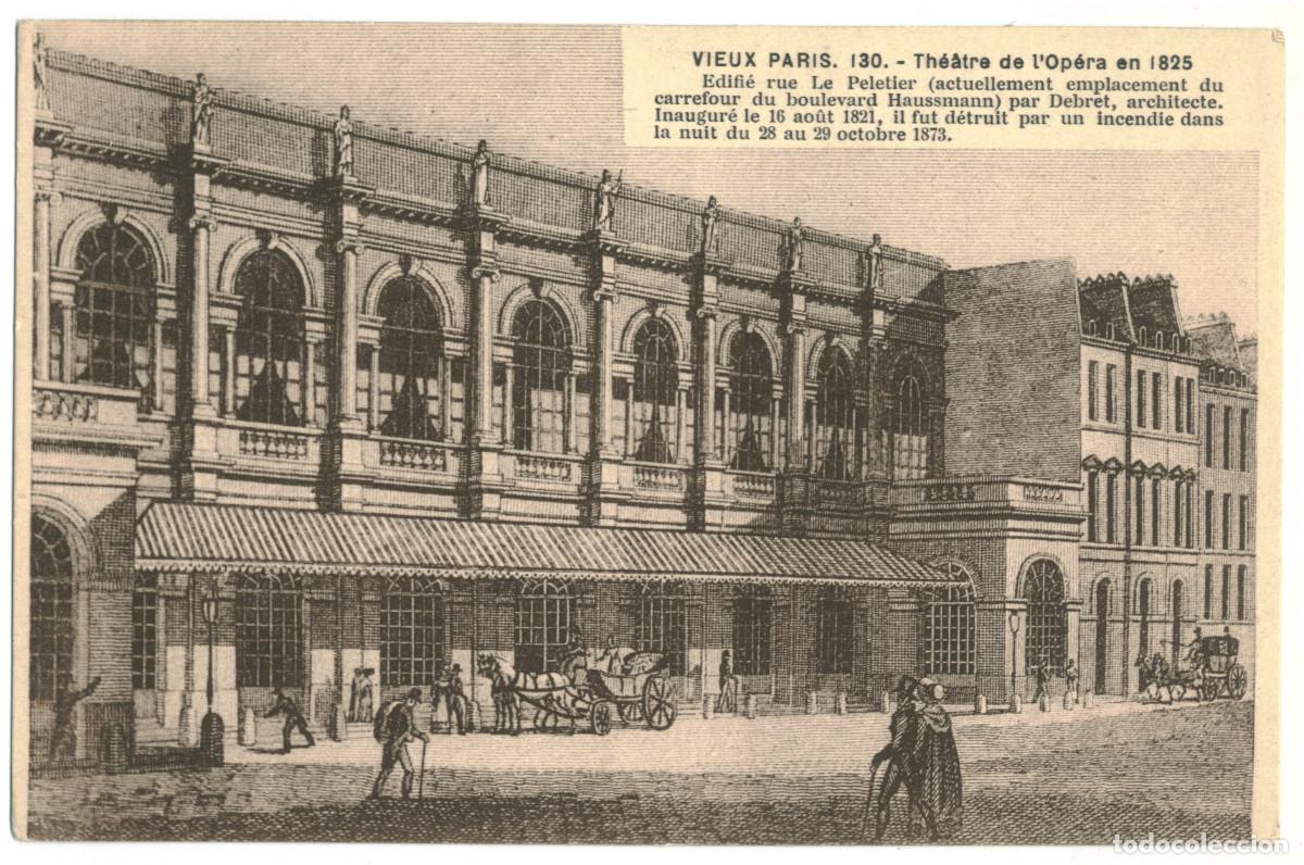 Postales: PARIS_Th&eacute;&agrave;tre de la Op&eacute;ra_E.S. 130 / Teatros Francia