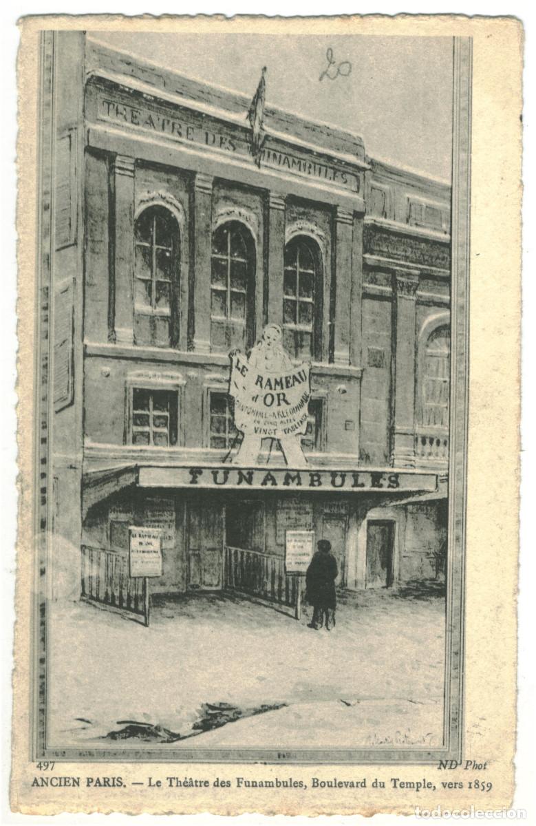 Postales: PARIS_Th&eacute;&acirc;tre des Funambules_ND 497 / Teatros Francia