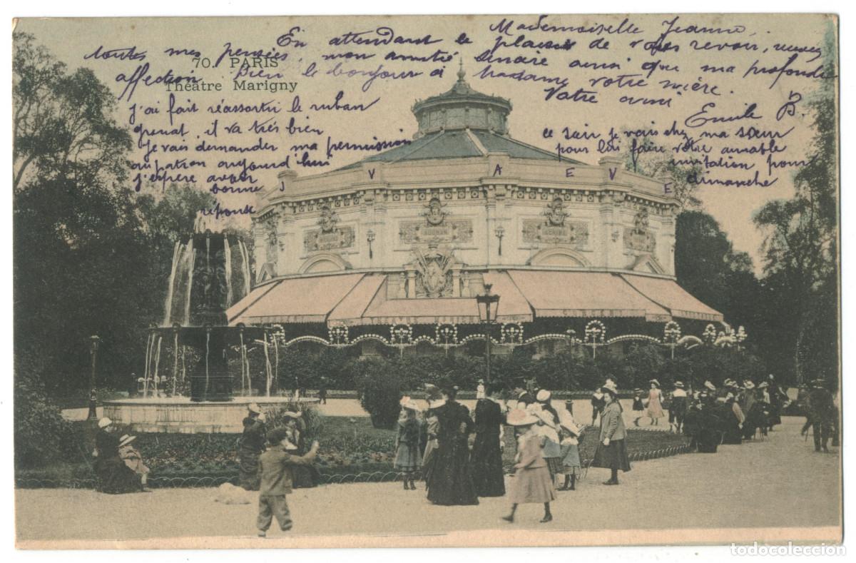 Postales: PARIS_Th&eacute;&acirc;tre Marigny_Sin datos 70 / Teatros Francia