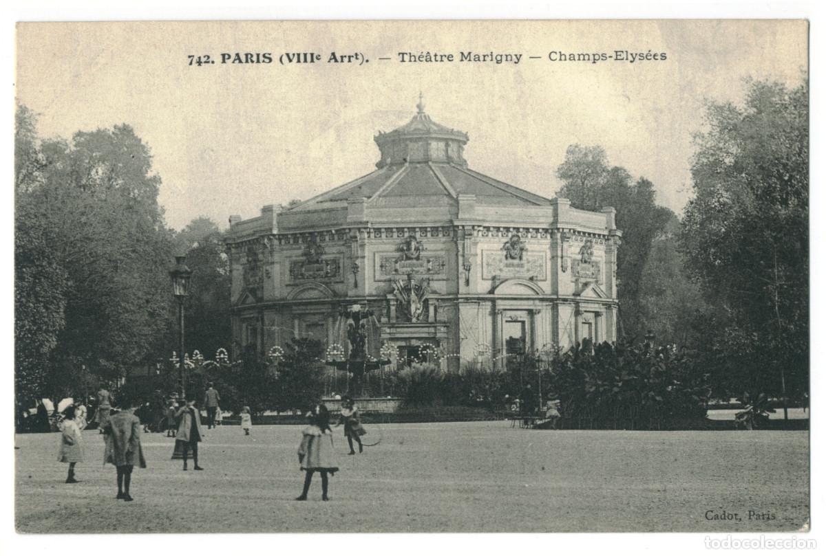 Postales: PARIS_Th&eacute;&acirc;tre Marigny_Cadot 742 / Teatros Francia