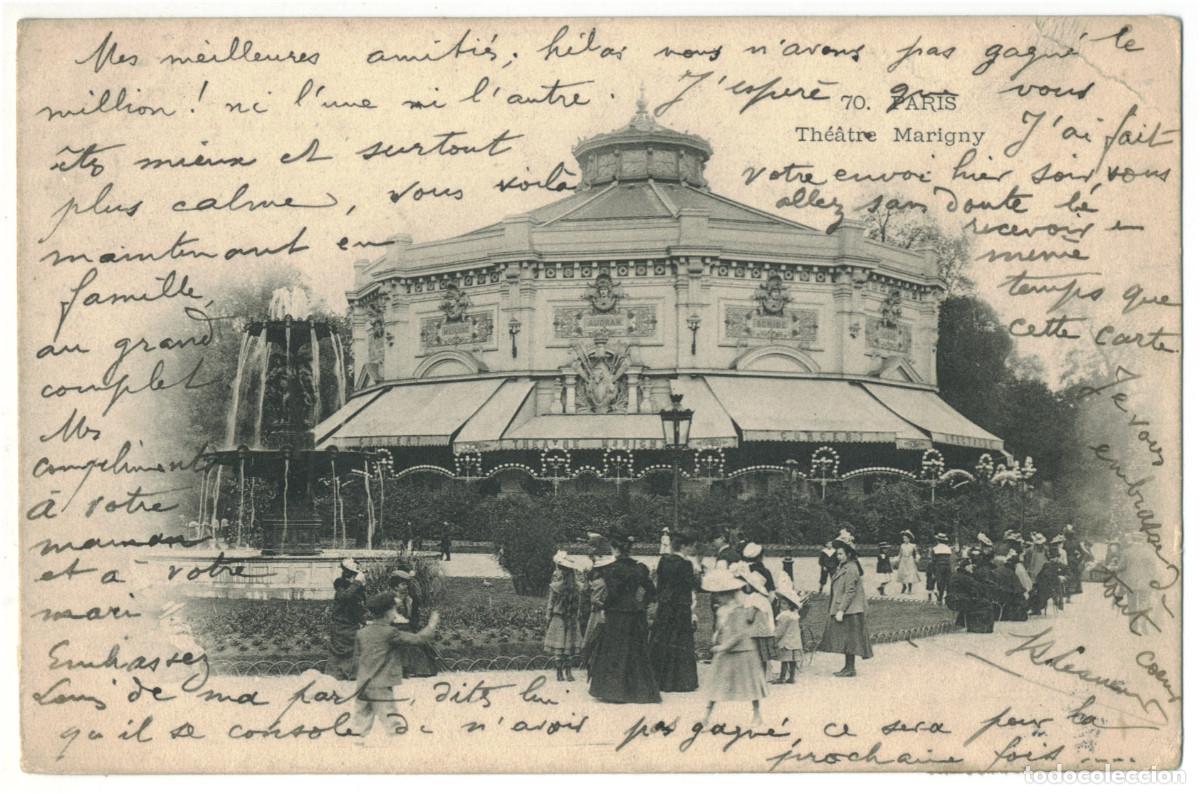 Postales: PARIS_Th&eacute;&acirc;tre Marigny_Sin datos 70 / Teatros Francia