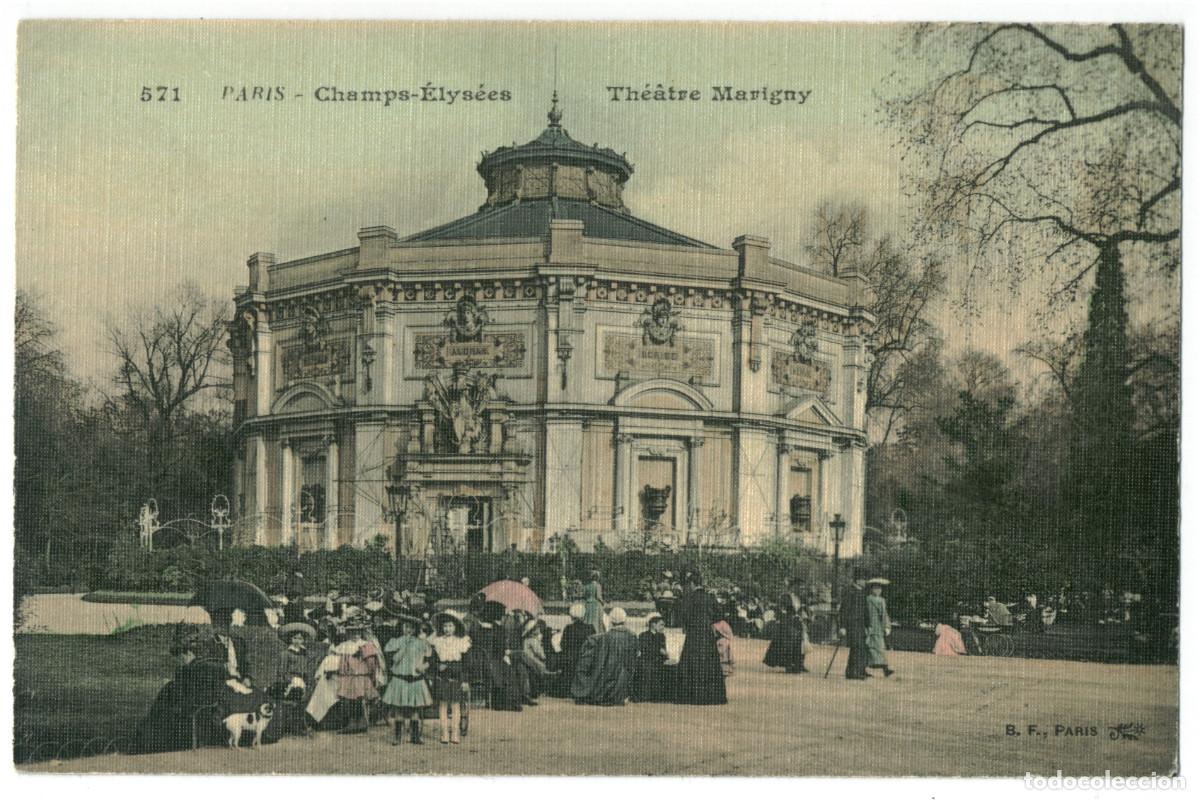 Postales: PARIS_Th&eacute;&acirc;tre Marigny_B.F. 571 / Teatros Francia
