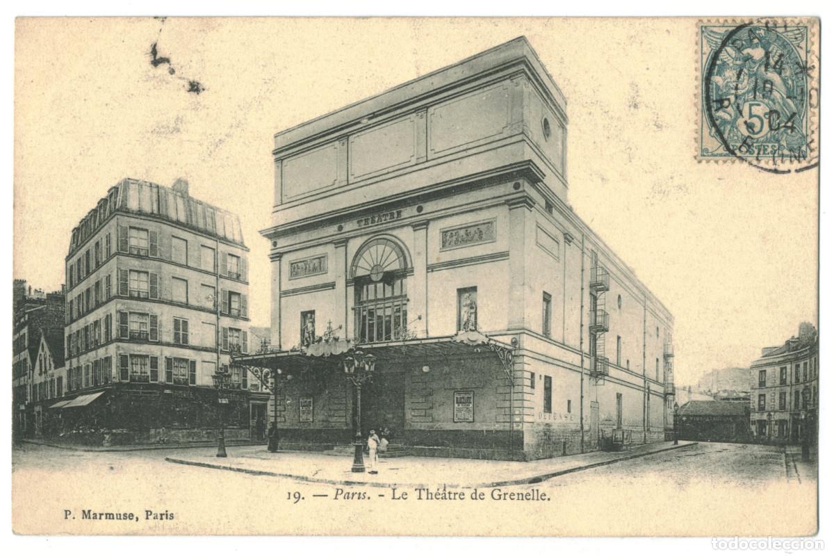 Postales: PARIS_Th&eacute;&acirc;tre de Grenelle_P. Marmuse 19 / Teatros Francia