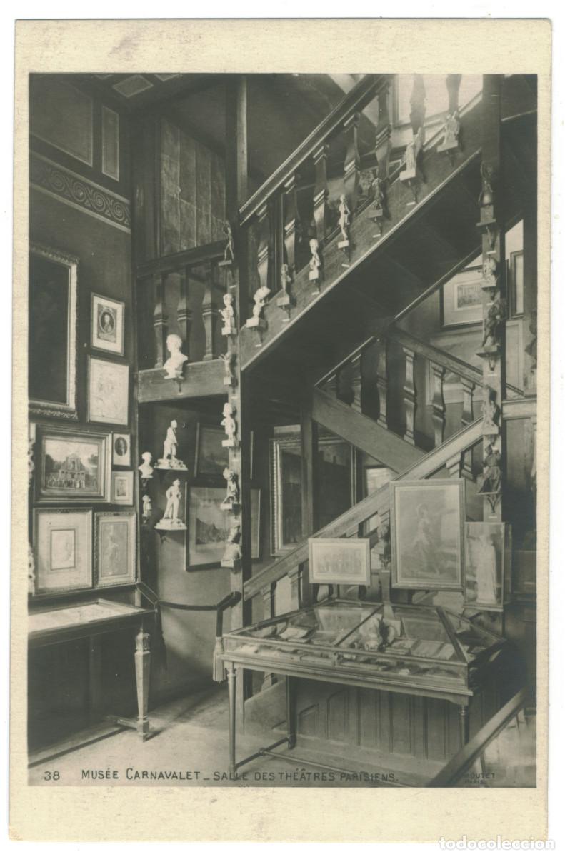 Postales: PARIS_Mus&eacute;e Carnavalet Salle des Th&eacute;&acirc;tres Parisiens_Moutet 38 / Teatros Francia