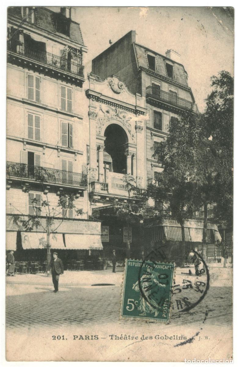Postales: PARIS_Th&eacute;&acirc;tre des Gobelins_J.B. 201 / Teatros Francia