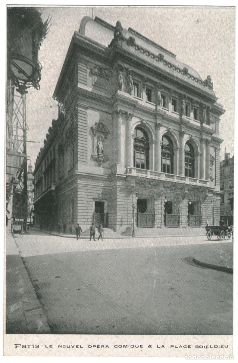 Postales: PARIS_Th&eacute;&acirc;tre de l'Op&eacute;ra Comique_Emile Morin / Teatros Francia