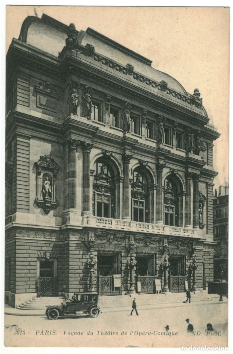 Postales: PARIS_Th&eacute;&acirc;tre de l'Op&eacute;ra Comique_ND 3913 / Teatros Francia