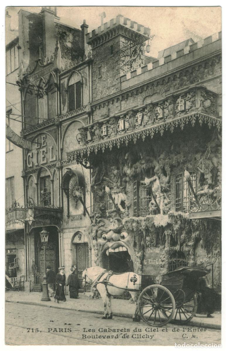 Postales: PARIS_Cabarets du Ciel et de l'Enfer_C. Malcuit 715 / Teatros Francia