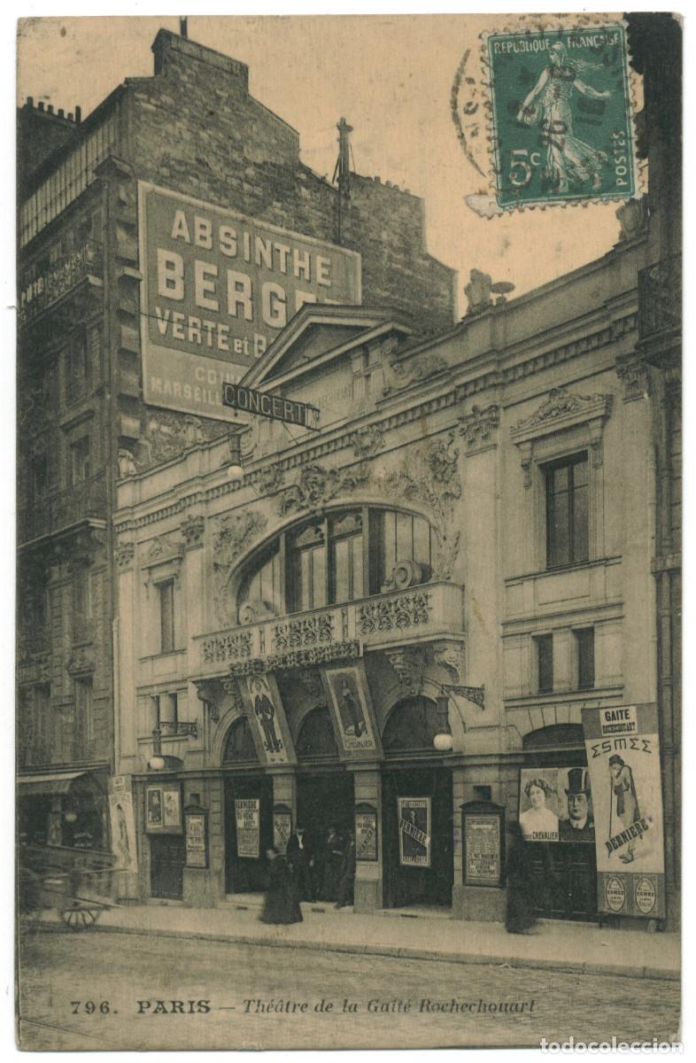 Postales: PARIS_Th&eacute;&acirc;tre de la Gait&eacute; Rochechouart_Sin datos 796 / Teatros Francia