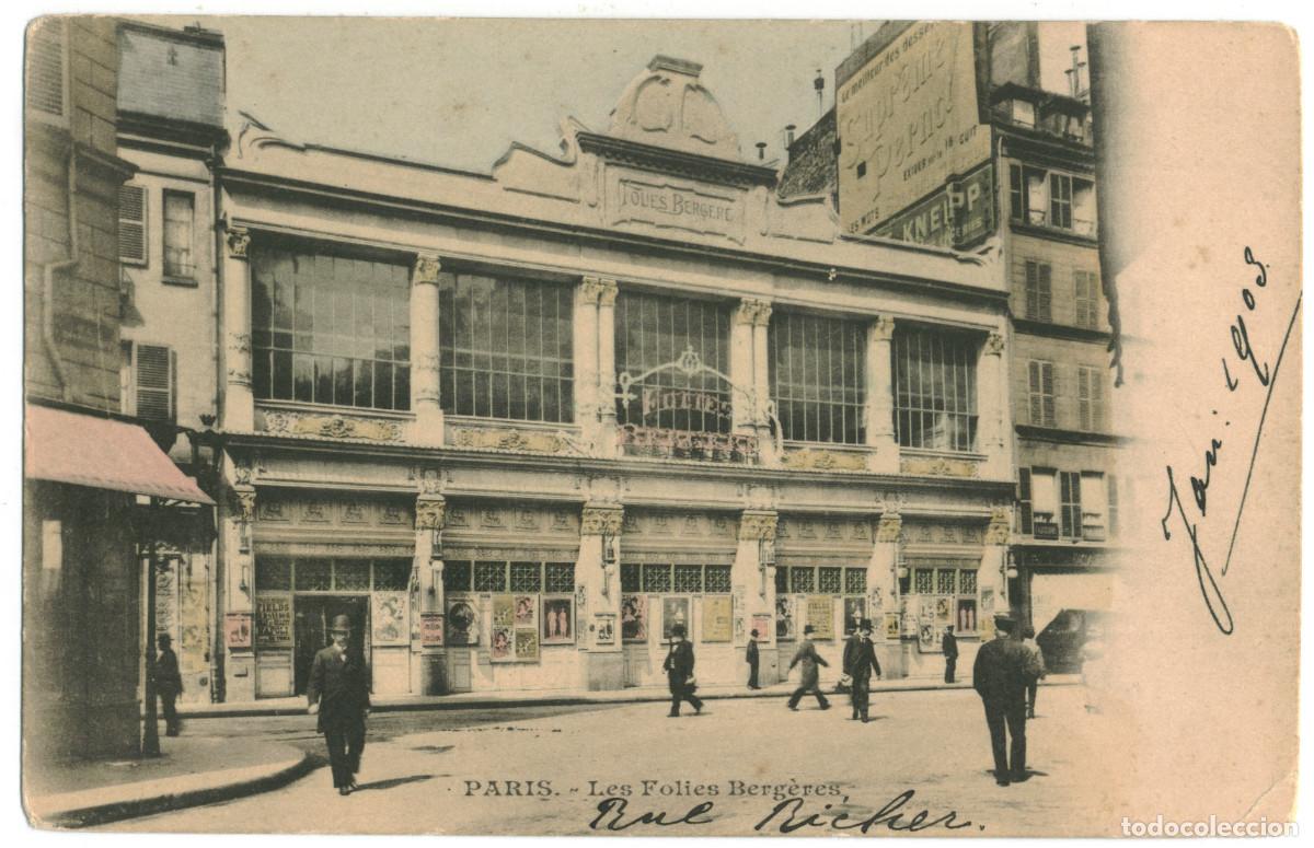 Postales: PARIS_Folies Berg&egrave;re_Sin datos / Teatros Francia