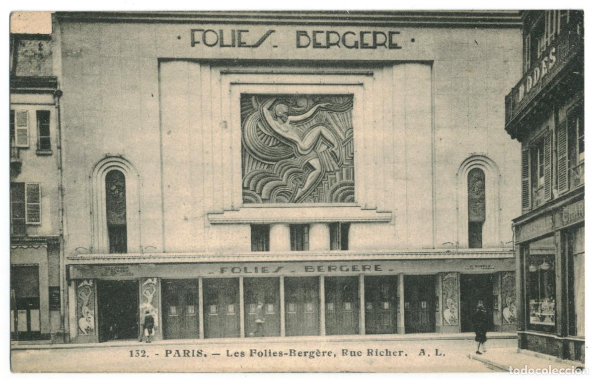 Postales: PARIS_Folies Berg&egrave;re_A.Leconte 132 / Teatros Francia