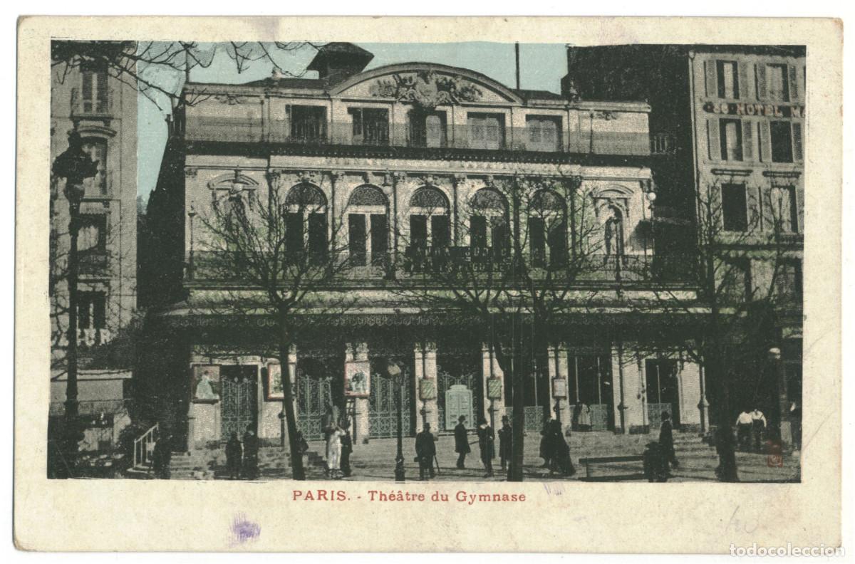 Postales: PARIS_Th&eacute;&acirc;tre du Gymnase_Sin datos / Teatros Francia