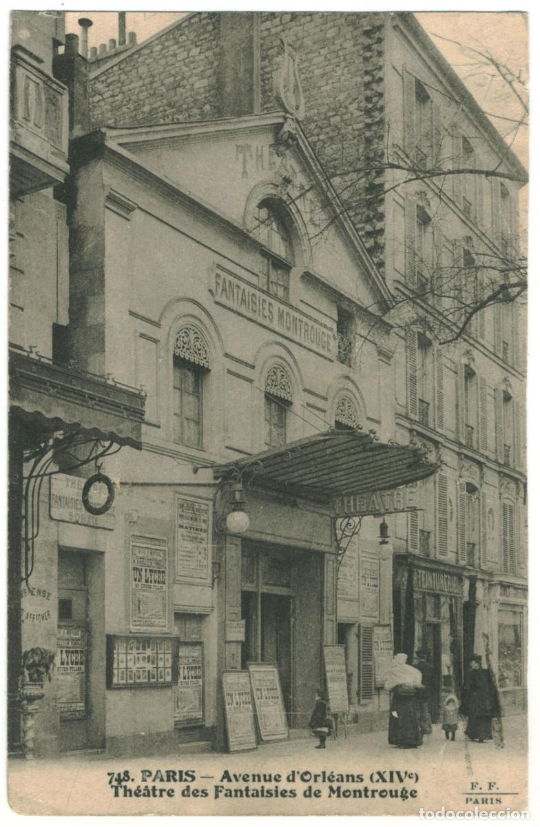 Postales: PARIS_Th&eacute;&acirc;tre des Fantaisies de Montrouge_F.F. 748 / Teatros Francia