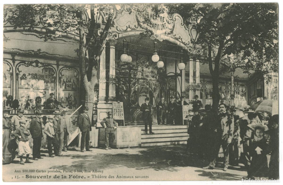 Postales: PARIS_Th&eacute;&acirc;tre des Animaux Savants &agrave; la Foire_Sin datos / Teatros Francia